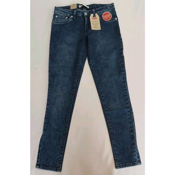 Levi's 710 Super Skinny Jeans Girls‎ Size 12 regular Dark Wash Stretch - Picture 1 of 5